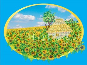 Схема для вышивки бисером «Хатынка»