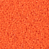 Бисер Чехия BUGLES 351- 12001 0. 5 " 1. 6 мм 50 г 93140 яр. оранжевый