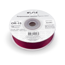 лента 15 мм OR-15 BLITZ 22.8 м ±0.5 м №041 т.бордовый