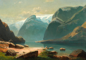 " ФРЕЯ" Пазл. Третьяковская галерея 1000 элемент. GTG- PZL- 1000/ 02 Саврасов А. К. Озеро в горах Швейцарии. 1866